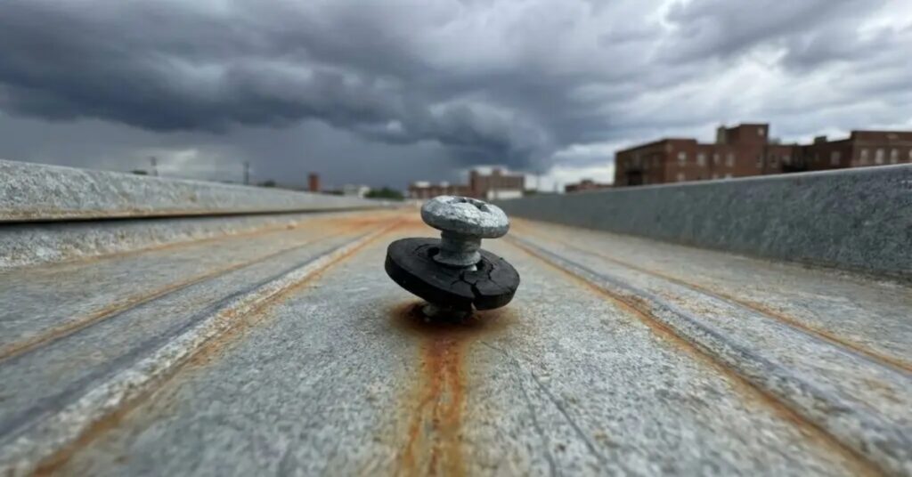 Rust Around Metal Roof Fasteners