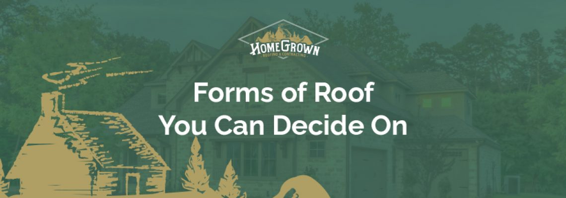Forms of roof you can decide on